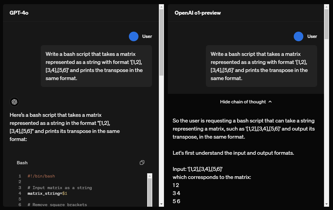 openai o1-preview chain-of-thought